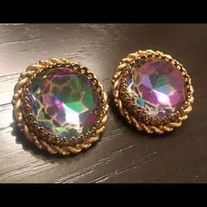 Vintage Elsa Schiaparelli Watermelon earrings